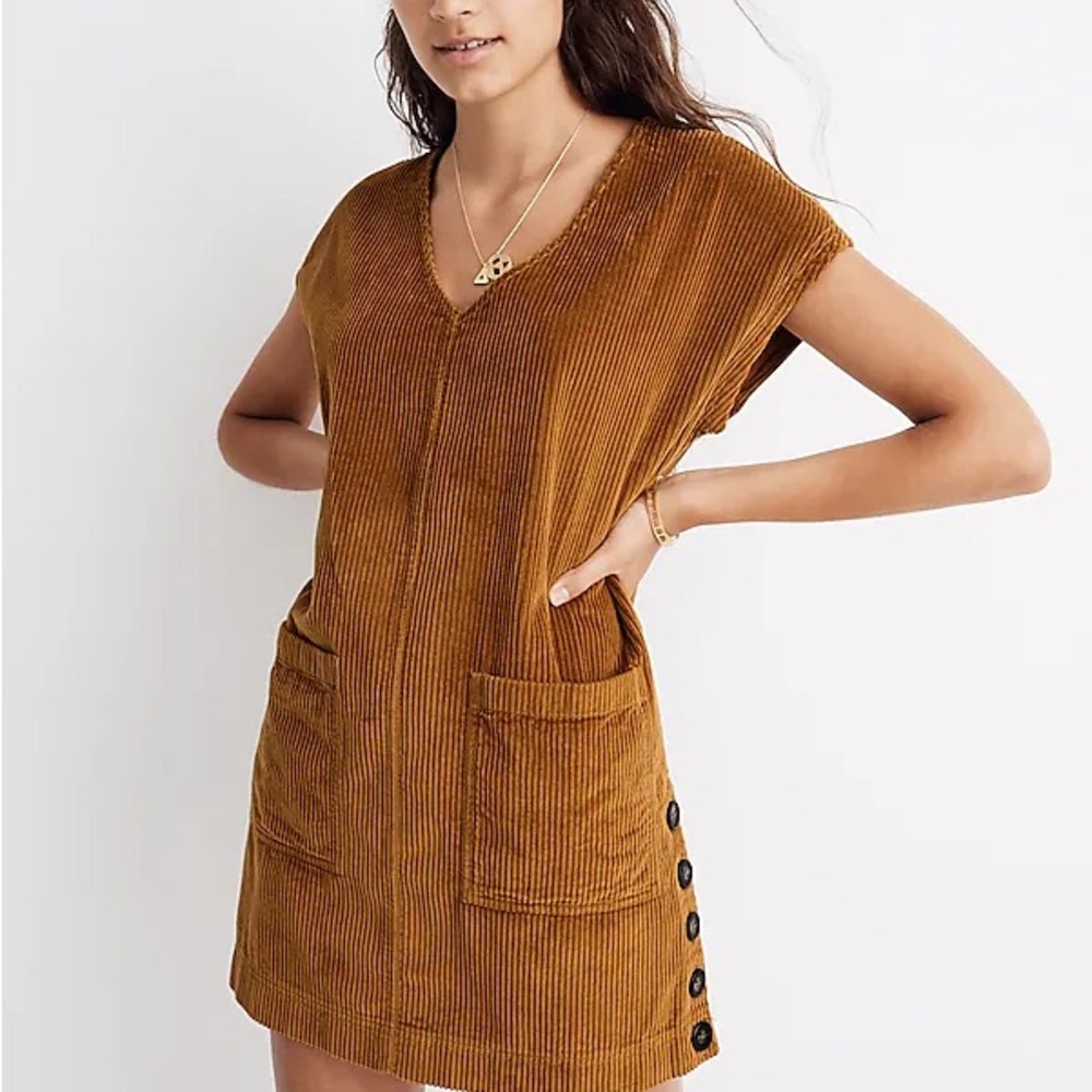 Madewell Brown Mini Dress - Picture 2 of 3